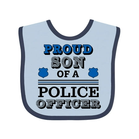 

Inktastic Proud Son of a Police Officer Gift Baby Boy Bib
