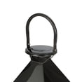 thumbnail image 6 of Preston 16" Modern Outdoor Stainless Steel Lantern, Black, 6 of 7