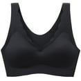 thumbnail image 2 of YWDJ Full Coverage Bras for Women Plus Size Pull on Push up No Underwire Comfort Straps Support Seamless Lace Bralette Breathable Soft Bra for All Shapes Sagging Breasts Black S, 2 of 3