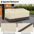 thumbnail image 5 of 80Inch Outdoor  Cover and 32 Inch Patio Chair Covers Combo Set, Moisture-proof & UV-protection, Brown & Khaki, 5 of 8