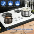 thumbnail image 5 of 4 Pcs Drip Pans Set with Chrome Coating Heat Resistant Drip Pan Round Stove Drip Pans Electric Stove Burner Drip Pans Includes 2 Pcs 6inch and 2 Pcs 8inch for Home Kitchen, 5 of 9