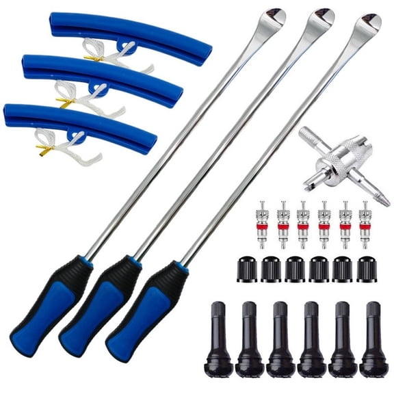 ROVTECT Heavy Duty 15 Inch Wheel Change Kit With Tire Iron Spoon Lever For Cars