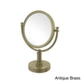 thumbnail image 3 of 8 Inch Vanity Top Make-Up Mirror with Grooved Accents - Polished Nickel / 5X, 3 of 5