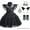 Black, variant on Toddler Baby Girls Black Dress Halloween Cosplay Fancy Dress 1-6Y