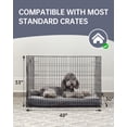 thumbnail image 5 of Ophanie 47in Gray Orthopedic Dog Bed for Large Dogs with Non-Slip Bottom, Waterproof and Machine Washable Removable Pet Bed Cover,XXL Size(47"x29"x4"), 5 of 8