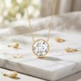 thumbnail image 3 of Rosec Jewels Lab Created Diamond Necklace for Women (4 Carat, E-VS1 Quality) - IGI Certified - Ready to Gift with Jewelry Box, 14K Yellow Gold, 3 of 5