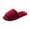 Red, variant on XFeng Women Black Fuzzy Faux Fur Slide Slippers Open‑Toe House Slippers