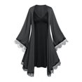 thumbnail image 1 of Vestido para Dormir Panel Encaje Manga Campana Tamaño Plus Rosegal Pijamas y Batas Tallas Grandes, 1 of 5