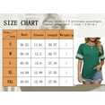 thumbnail image 2 of TEMOFON Womens Tops Summer Crewneck Tshirts Striped Short Sleeve Blouse Loose Casual Tunic Tops Green Tees 2024, 2 of 7