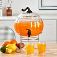 thumbnail image 2 of (2 pack) Way To Celebrate 1.5 Gallon Clear Pumpkin Glass Beverage Dispenser, 2 of 8