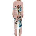 thumbnail image 2 of Gorillaz Members Womens Pajama Set Loungewear Cozy Soft House Wear Sets Long Sleeve Round Neck T Shirt Top Bottom Pants Sleepwear, 2 of 9