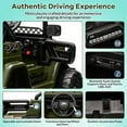 thumbnail image 2 of EastVita 12V Ride on Truck Car, 2WD Electric Car with Remote Control, Electric Car for Kids with Spring Suspension, Led Lights, Music, 3 Speeds green, 2 of 7