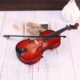thumbnail image 2 of Mini Modelo de Violín Adorno Casa de Muñecas Artesanía Adornos Decorativos Accesorios de Fotografía estatuilla de mini violín, 2 of 5
