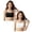Black 1PCS & White 1PCS, variant on XEGLSBU 5 Pack Girls Training Bra Seamless Vest Top for Tweens Breathable Half Camisole Lace Trim Underwear Size7-12 Years