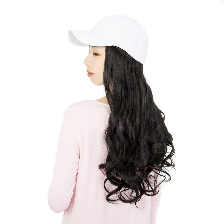 SAYFUT Baseball Cap with Hair Synthetic Extension,Hats with Hair