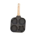 thumbnail image 3 of Poêle pour Cuiseur d'Oeufs, Poêle à Frire Compartimentée pour Gril, Batterie de Cuisine, 4 Trous, Poêle Compartimentée, Noir, 3 of 9