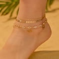 thumbnail image 4 of DESIGNICE Gold Bow Anklet for Women,Double Layered Ankle Bracelet,Elegant Women'S Jewelry,Delicate Chain with Bow Charm,Ideal for Casual and Special Events, 4 of 6