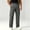 Gray, variant on Mens Patch Pocket Cargo Pants Sevevn White Drawstring Elastic Waist Contrast Stitch Patch Pockets Flap Pockets Straight Leg Trousers for Casual Work Daily Wear