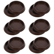 LEDMOMO 12Pcs Carpet Caster Cups Brown Plastic Anti-slip Grippers for Other Furniture