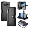 thumbnail image 1 of Df-011 For Oneplus Nord 4 Case Zipper Pocket Wallet Leather Phone Cover With Straps - Pink, 1 of 5