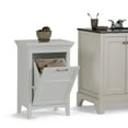 thumbnail image 2 of Simpli Home Avington 29.9 inch H x 20.5 inch W Laundry Hamper in Pure White, 2 of 12