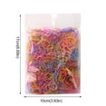 thumbnail image 4 of Bungee Hair Ties Hair Bands for Thick Hair Rubber Hair Bands Hair Elastics Ties Hair Scrunchies 5 Or Less Items for Girls Hair for Braids Hair Bands for Washing Face No Hair Ties Hair Elastic Ties, 4 of 6