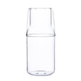 thumbnail image 2 of Billuyoard Jarra de agua de vidrio elegante con tapa, taza fácil de limpiar, idea de regalo, jarra de agua transparente con tapa Cocina y Comedor Una olla + Una taza 360ml, 2 of 6