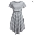 thumbnail image 1 of Vestido de lactancia Vestido de rayas de manga corta Trajes de mujer que amamanta, XL kenally AP002075-04, 1 of 7