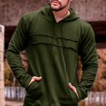 thumbnail image 1 of Men Casual Pullover Hoodies Hooded Sweatshirts Long Sleeve Activewear Sport Tops, 1 of 8