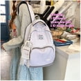 thumbnail image 3 of JKCCZLL Y2k Backpack Whimsical Backpack Cute Stripe Bookbag Japanese Medium Daypack Cutecore Supplies,Large Striped Star, 3 of 7