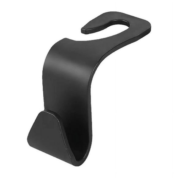 6 Pack Car Headrest Hooks Back Seat Organizer Plastic Hooks Purse Hook Black