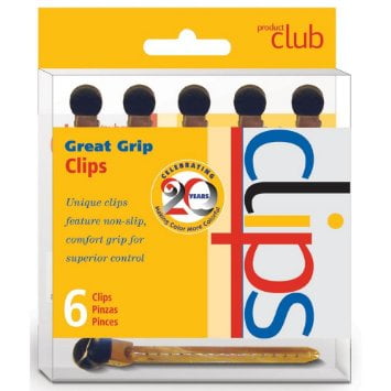 Great Clips - Product Club Great Grip Clips - Option : Black / 6 Pack