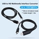 thumbnail image 4 of Convertidor de cable USB 3.0, Cable Multimedia HD 5Gbps Transferencia de Datos Amplio CompatibiliDad Incorporada Para El Controlador Para La Pantalla de Televisión para el TIempo de, 4 of 7