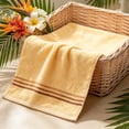 thumbnail image 6 of Celsvanis Face Towel Soft Highly Absorbent Quick Dry Hand Towel Facial Washcloth Soft Bath Towel for Home Bathroom Daily Spa Hotel Use, Yellow, 6 of 7