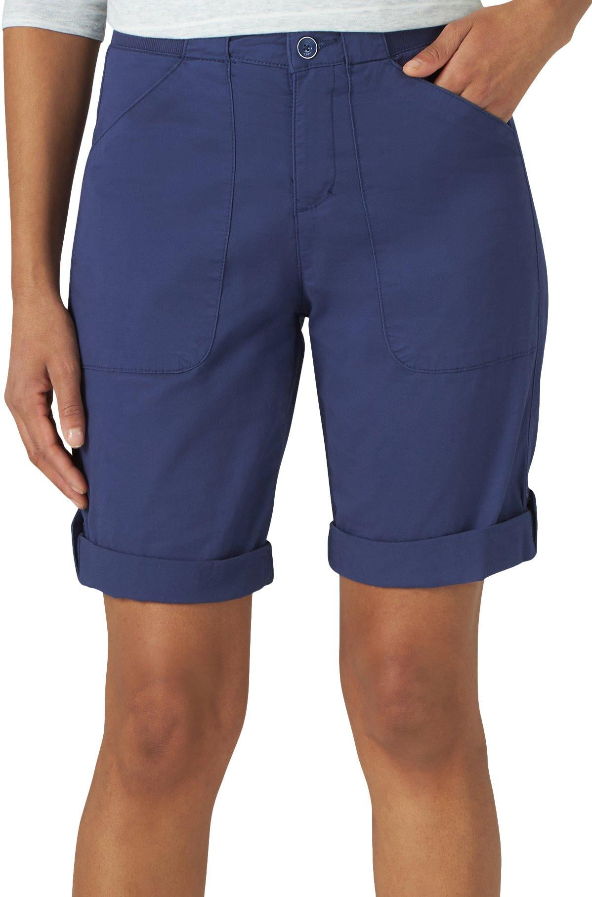 Lee Womens Solid Flex-To-Go Utility Bermuda Shorts - Walmart.com