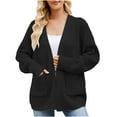 thumbnail image 1 of CEHVOM Cardigan en Tricot Ample Mi-Long pour Femmes en Liquidation, 1 of 6