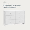 thumbnail image 4 of Storkcraft Calabasas 6 Drawer Nursery Double Dresser, White, 4 of 12