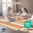 thumbnail image 4 of ODIKA 5'x7' Machine Washable Non-Slip Area Rug, Orange & Gray Striped High Traffic Rug, Orange, 250583, 4 of 7