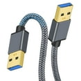thumbnail image 4 of USB to USB Cable, USB3.0 Cable USB3.0 males to male Cable USB Cord for Laptop External Laptop Camera , 0.5m, 4 of 9
