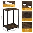 thumbnail image 2 of Billiard Cue Stand Wooden Billiard Table For Billiard Room Or Club 6 Holes, Floor Stand Dark Brown, 2 of 3