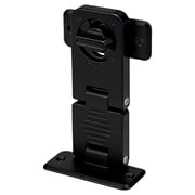 FXMLRLK 1 Pack Flip Latch Lock,90/180 Degree Aluminum Alloy Right Angle Lock Latch,Flip Gate Latches Hardware,Security Sliding Door Lock fo Cabinets,Barn Door,Bathroom(Black)