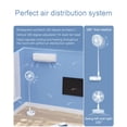 thumbnail image 5 of Ventilador de escritorio y mesa, ventilador de pedestal con batería, ventilador de flool con circulación de aire plegable y de altura ajustable para exteriores, patio, playa, viajes, habitación, n, 4, 5 of 5