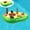 Green, variant on Inflatable Floating Drink Holder with Ice Chest & Cup Slots – Large Capacity Pool Bar Tray for Beer, Cans & Snacks, Summer Party Cooler Float for Beach, Lake or Spa
