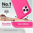 thumbnail image 4 of WWS-Compatible with iPhone 12 Pro Max Phone Case | Thickening 2.1 MM Liquid Silicone | Anti-Scratch Microfiber Lining | Full-Body Duty Heavy Protection Case for Men, Hot Pink, 4 of 4