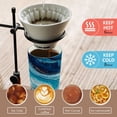 thumbnail image 5 of 17oz Insulated Tumbler 316 Stainless Steel Double Wall Vacuum Coffee Mug Leakproof 2-Way Drinking Cup with Lid & Strap Aqua Gilded Waves, 5 of 8