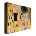 thumbnail image 3 of Trademark Fine Art "The Kiss" Canvas Art by Gustav Klimt, 3 of 3