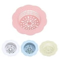 thumbnail image 3 of Grofry Flower Shape Sewer Drain Filter Cover Kitchen Basin Sink Strainer Waste Stopper,White, 3 of 7