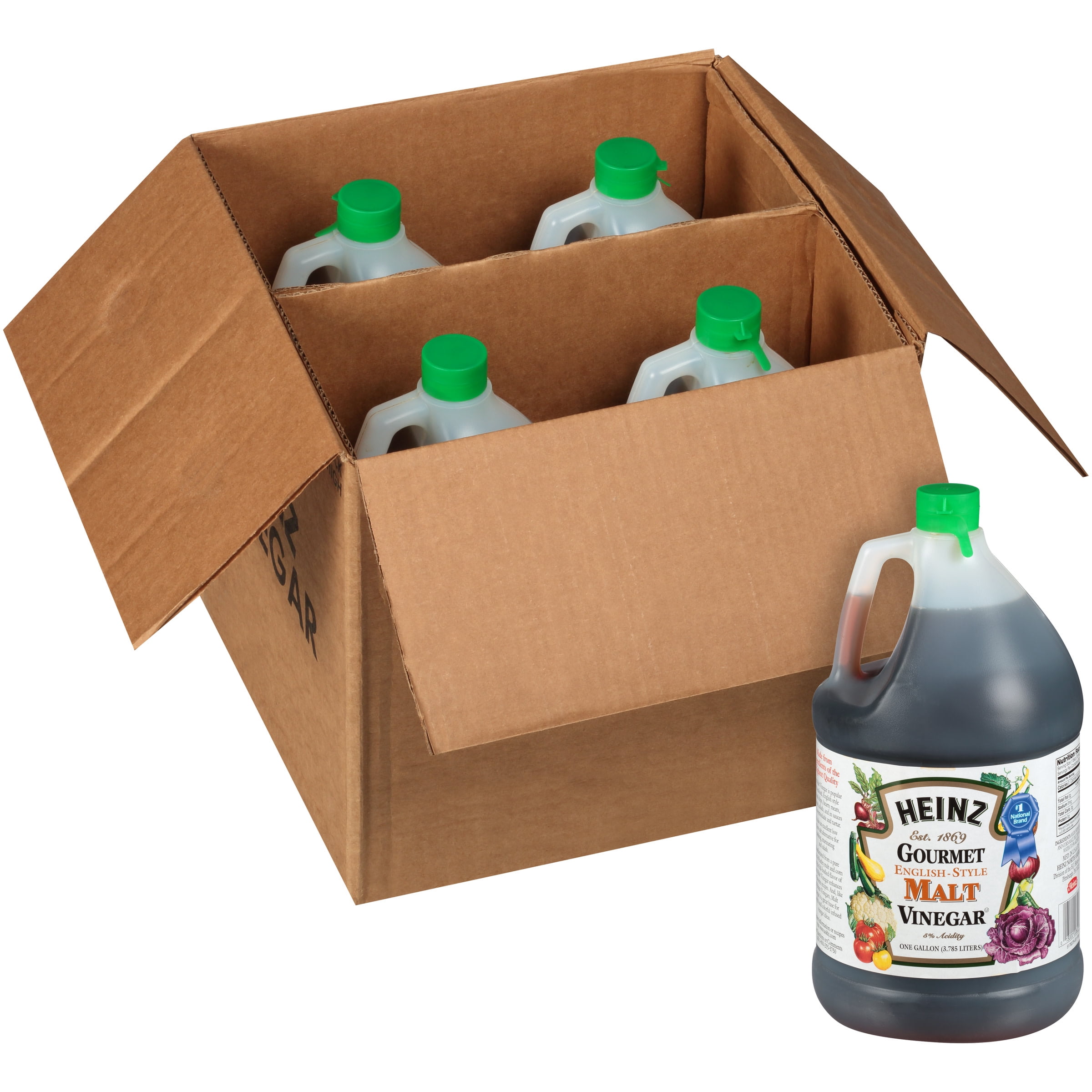 HEINZ English Style Malt Vinegar, 1 gal. Jug (Pack of 4)