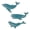 Blue, variant on mdesiwst 3 Pcs Wooden Whale Wall Art Nautical Whale Wall Decor Rustic Vintage Beach Ocean Wall Hanging Sculpture for Living Room Bathroom Bedroom Lake House