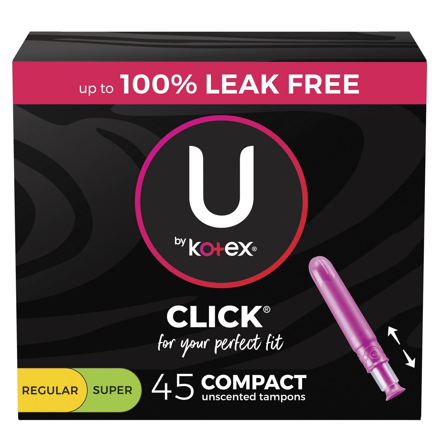 U-by-Kotex Click Compact Tampons Multipack
